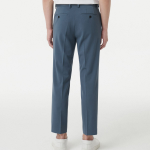 [Cooltandard] Tapered Hidden Banding Crop Slacks [ Blue]
