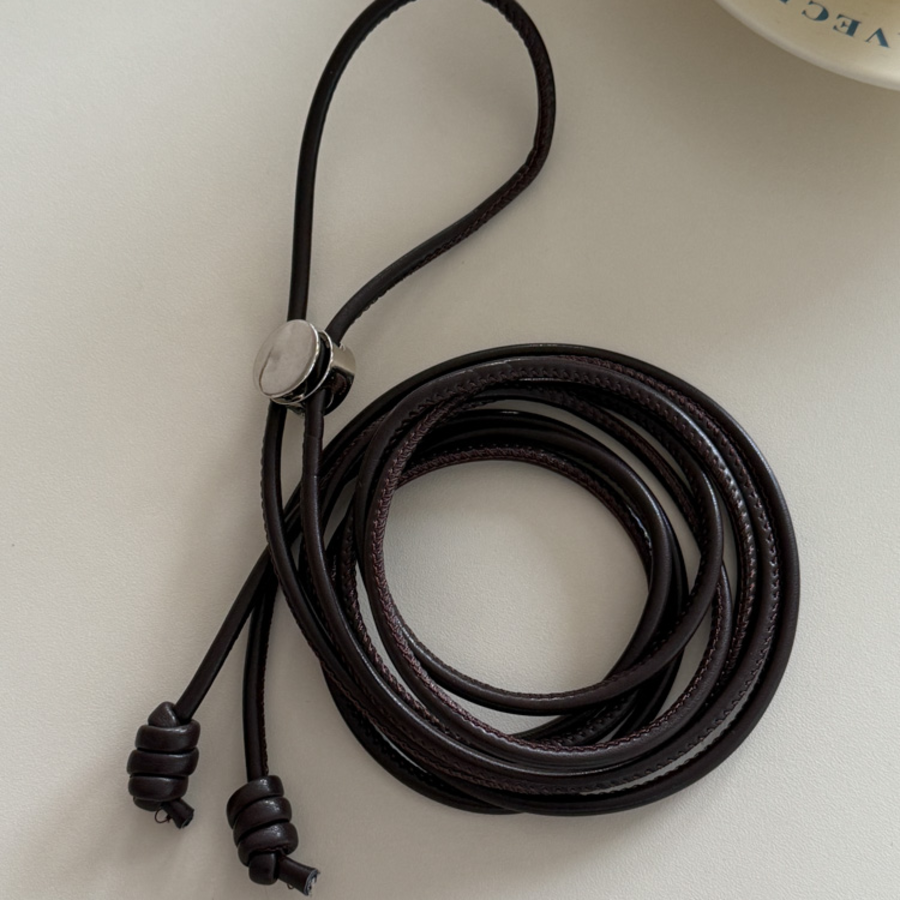 Ремень Silver Stopper Slim Knot — минимализм и изящество в каждой детали