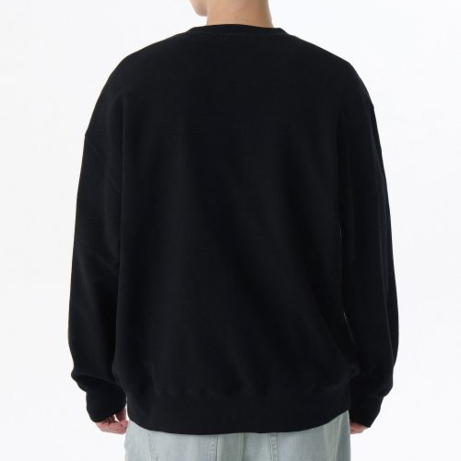Musinsa Standard Oversized Inside-Out Sweatshirt – Black