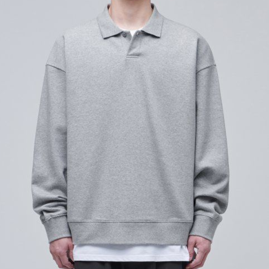 Musinsa Standard Oversized Collared Sweatshirt – Grey