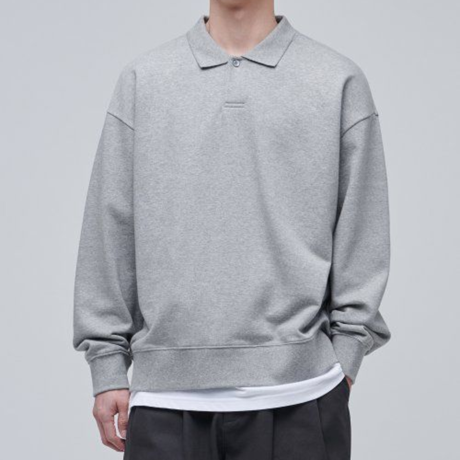 Musinsa Standard Oversized Collared Sweatshirt – Grey