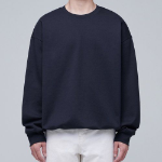 Musinsa Standard Flat Terry Oversized String Sweatshirt – Navy