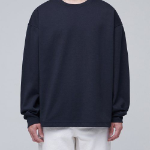 Musinsa Standard Flat Terry Oversized String Sweatshirt – Navy