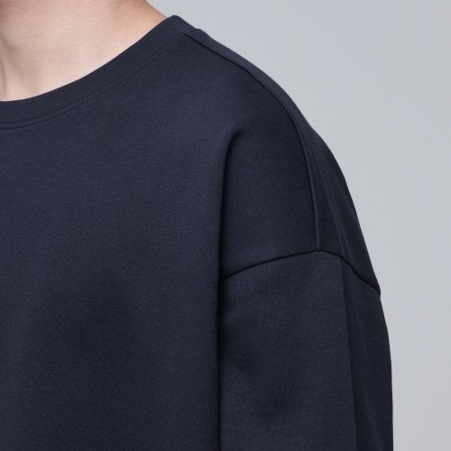 Musinsa Standard Flat Terry Oversized String Sweatshirt – Navy