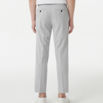 [Cooltandard] Tapered Hidden Banding Crop Slacks [Light Gray]