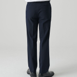 [Cooltandard] Straight Hidden Banding Slacks [Navy]