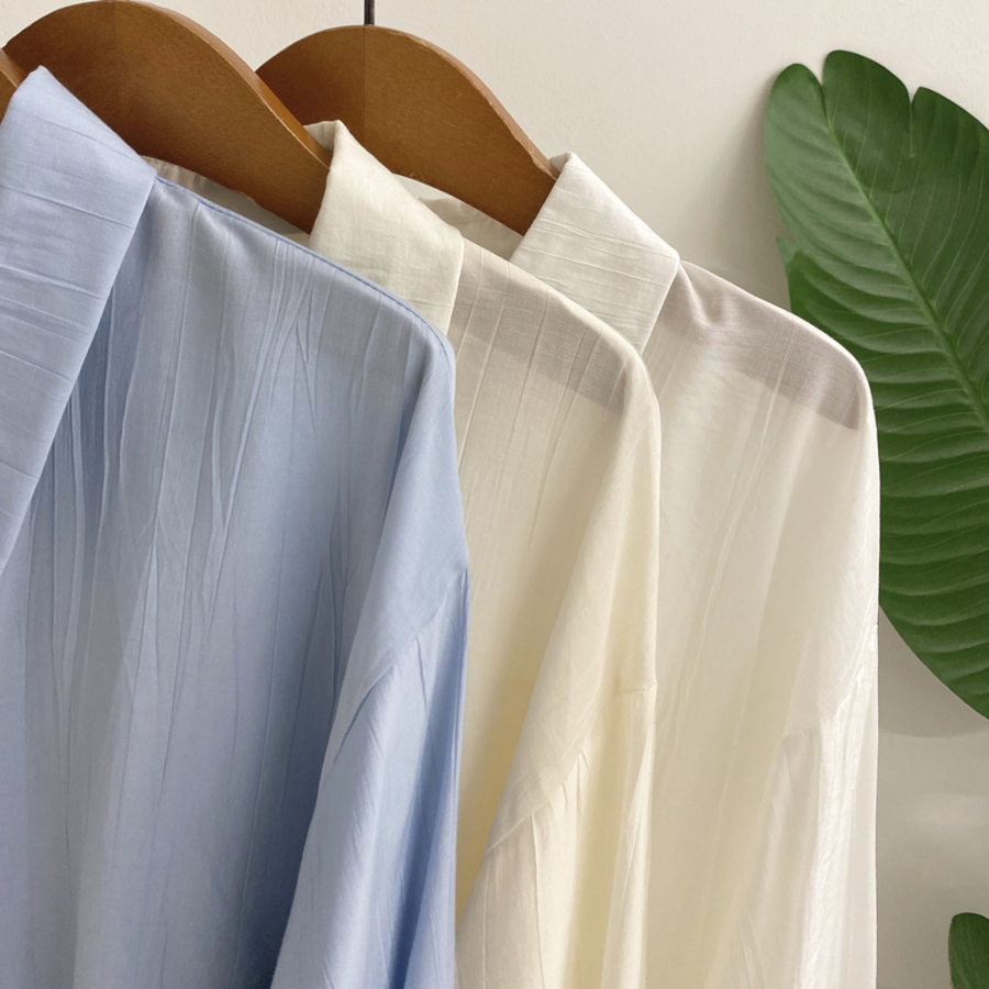 Seoldeumil – рубашка Pleated Diagonal Ribbon Wrap Shirt