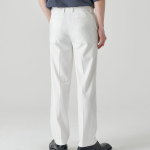 [Cooltandard] Straight Hidden Banding Slacks [White]