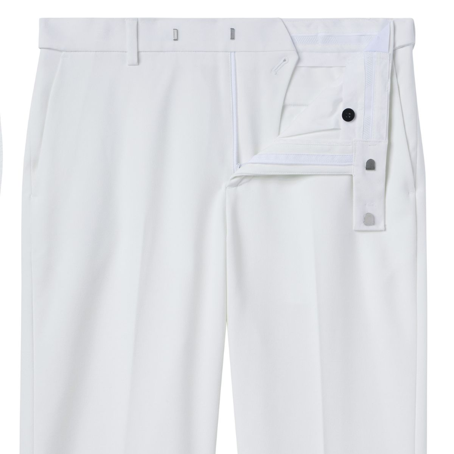 [Cooltandard] Straight Hidden Banding Slacks [White]
