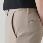 [Cooltandard] Straight Hidden Banding Slacks [Beige]
