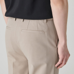 [Cooltandard] Straight Hidden Banding Slacks [Beige]
