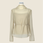 Свободный размер-Светло-бежевый-Рубашки