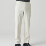 [Cooltandard] Straight Hidden Banding Slacks [Cream]