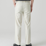 [Cooltandard] Straight Hidden Banding Slacks [Cream]