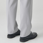 [Cooltandard] Straight Hidden Banding Slacks [Light Gray]