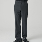 [Cooltandard] Straight Hidden Banding Slacks [Gray]