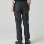 [Cooltandard] Straight Hidden Banding Slacks [Gray]