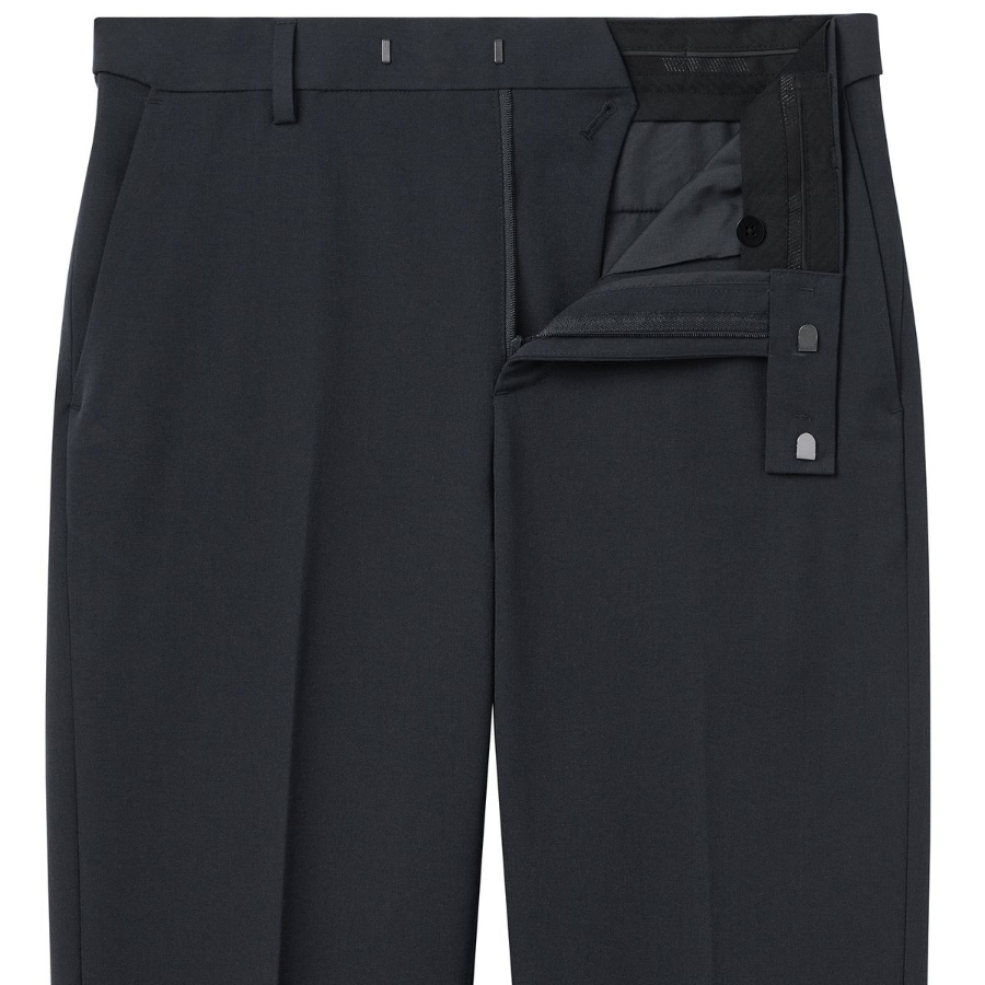 [Cooltandard] Straight Hidden Banding Slacks [Gray]