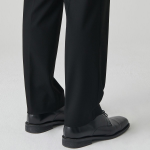 [Cooltandard] Straight Hidden Banding Slacks [Black]