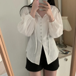 JENNIE – блузка Ribbon Tie Blouse