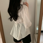 JENNIE – блузка Ribbon Tie Blouse