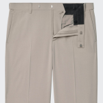 [Cooltandard] Relaxed Tapered Hidden Banding Crop Slacks [Light Beige]