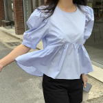 Cherry Blossom – блузка Shirring Puff Short Sleeve Blouse