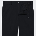 [Cooltandard] Relaxed Tapered Hidden Banding Crop Slacks [Black]