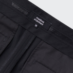 [Cooltandard] Relaxed Tapered Hidden Banding Crop Slacks [Dark Gray]