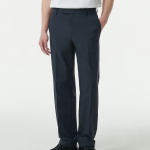 Sportive Straight Slacks [Navy]