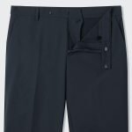 Sportive Straight Slacks [Navy]