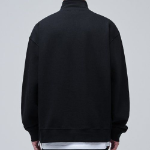 Musinsa Standard Oversized Half-Zip Hoodie – Black