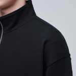 Musinsa Standard Oversized Half-Zip Hoodie – Black