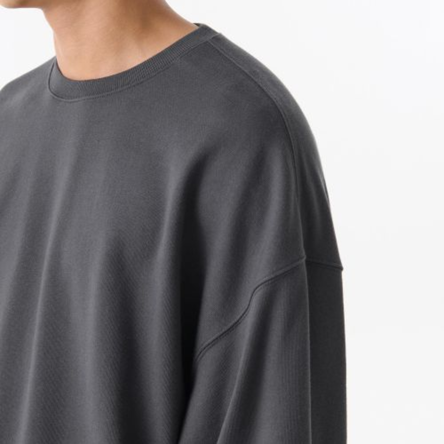 Musinsa Standard Loose Balloon Sweatshirt – Dark Grey