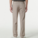 Sportive Straight Slacks [Light Beige]