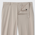 Sportive Straight Slacks [Light Beige]