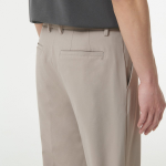 Sportive Straight Slacks [Light Beige]