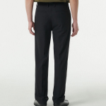 Sportive Straight Slacks [Black]