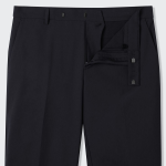 Sportive Straight Slacks [Black]