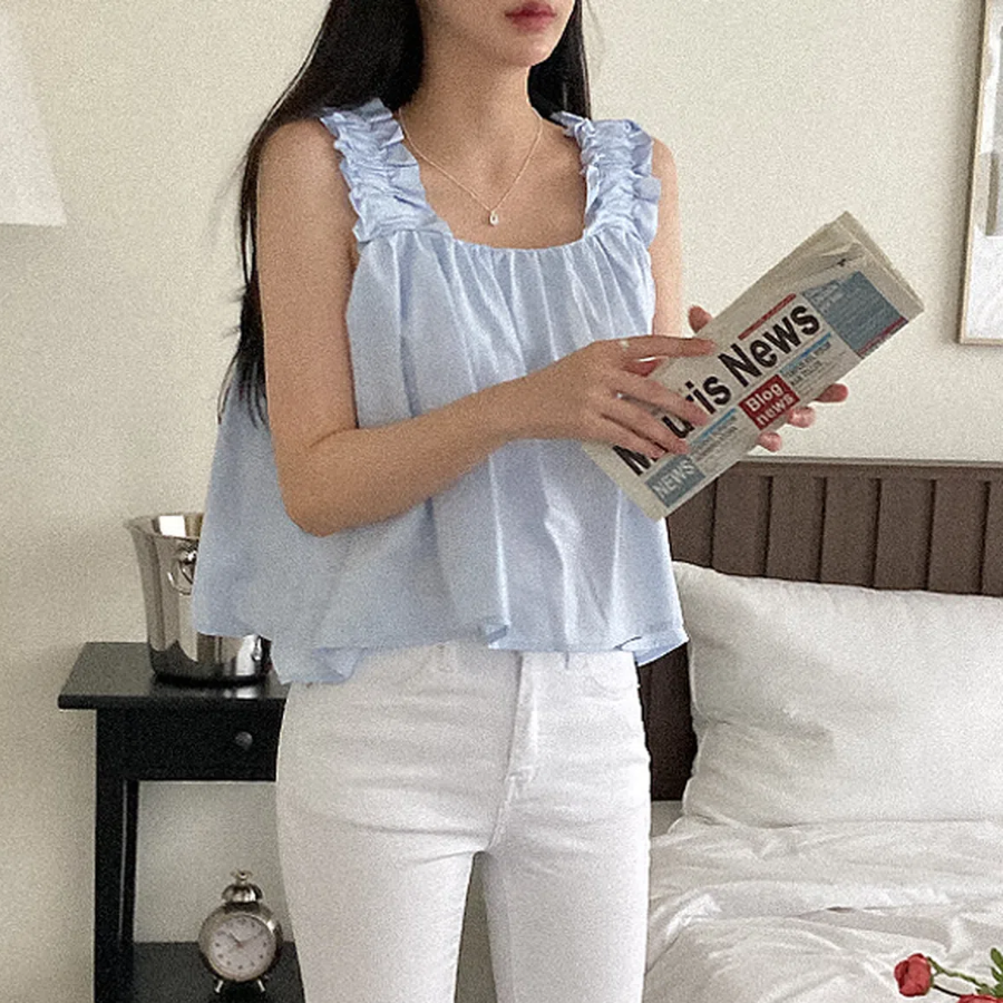 Moment – блузка Frill Banding Sleeveless Blouse