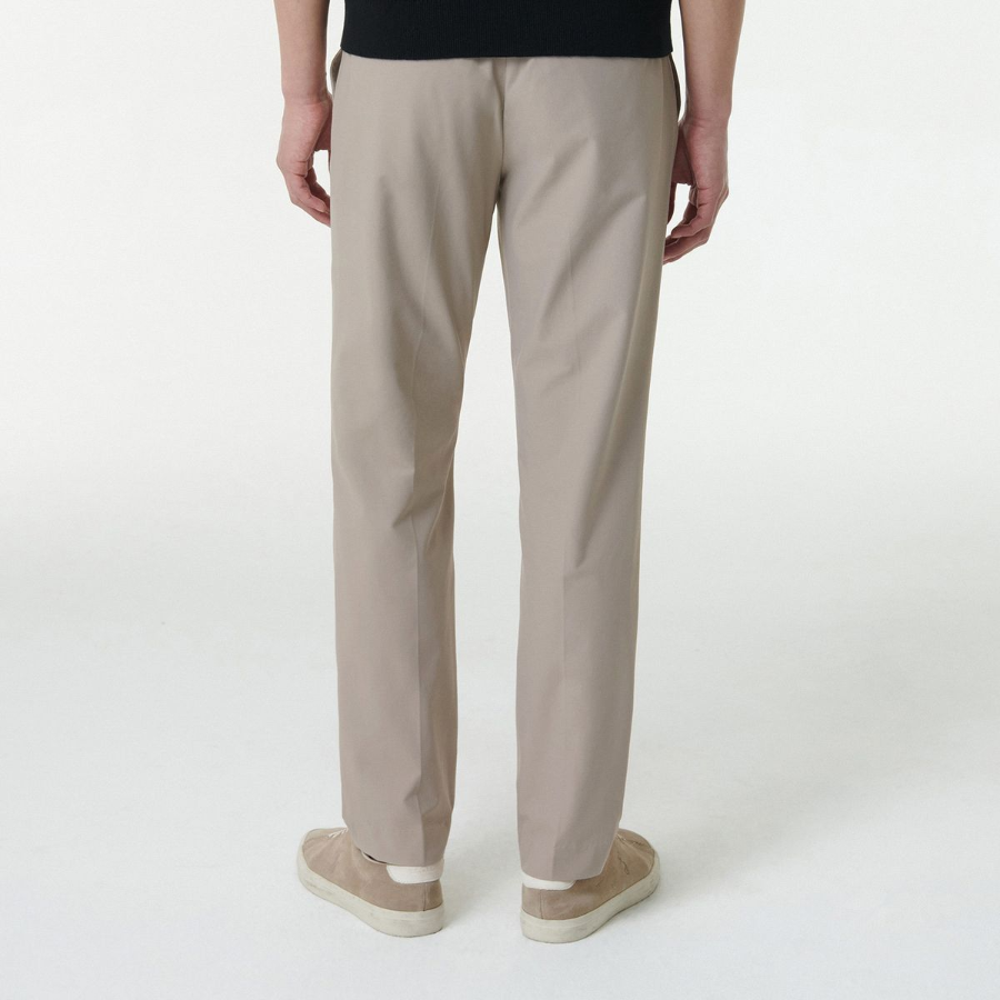 Sportive Slim Fit Slacks [Light Beige]