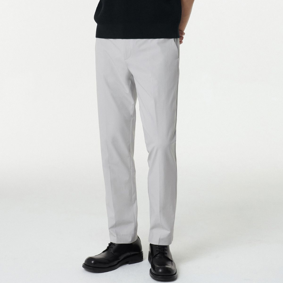 Sportive Slim Fit Slacks [Light Gray]