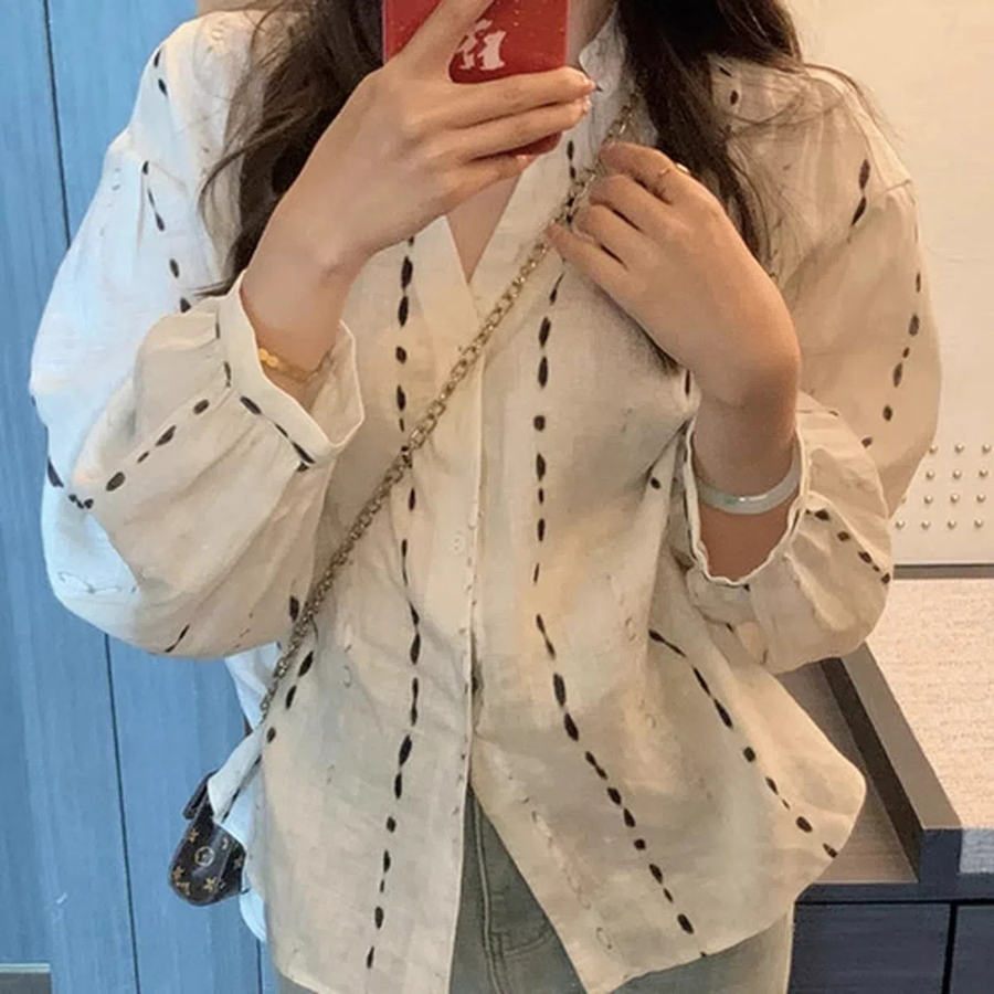 Prestein – блузка Feminine Natural Mood Loose Fit Blouse