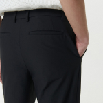 Sportive Slim Fit Slacks [Black]