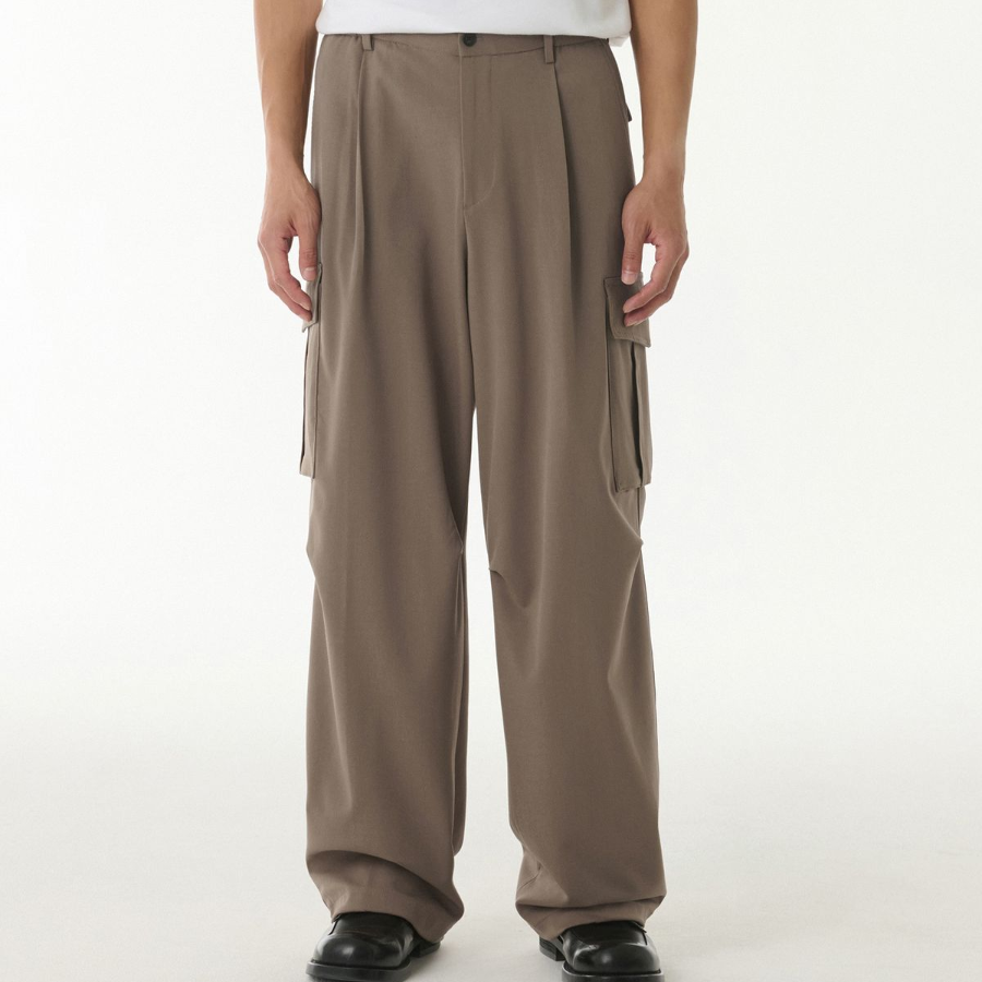 Parachute Banding Cargo Slacks [Dusty Beige]