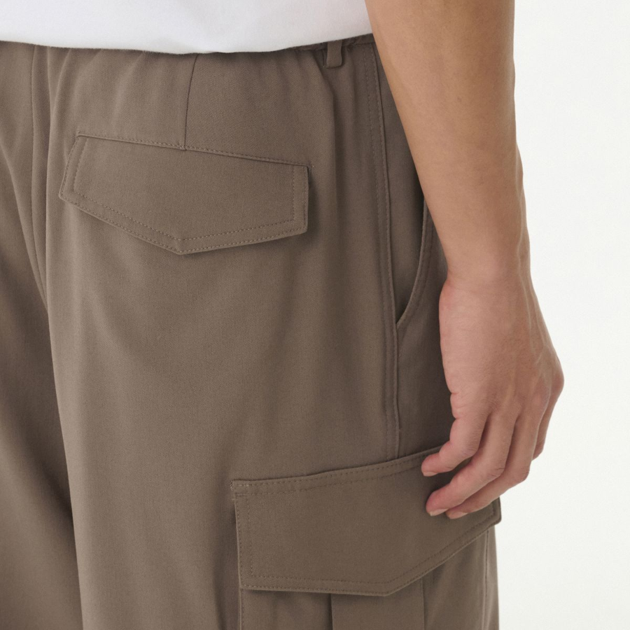 Parachute Banding Cargo Slacks [Dusty Beige]