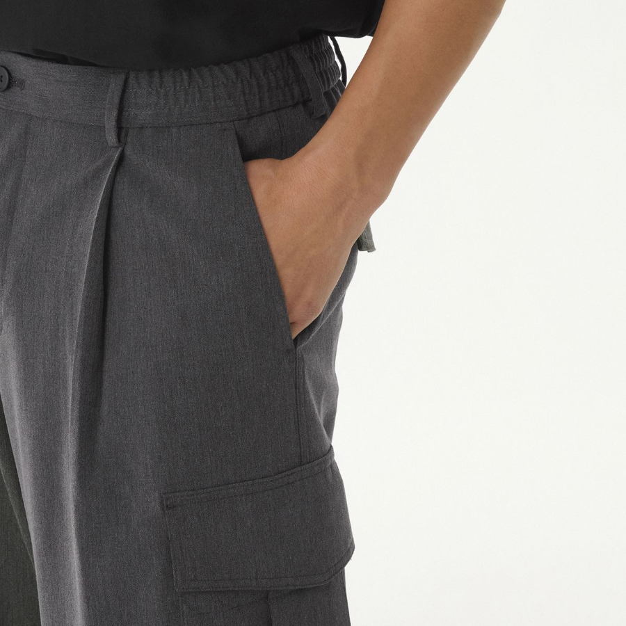 Parachute Banding Cargo Slacks [Medium Grey]