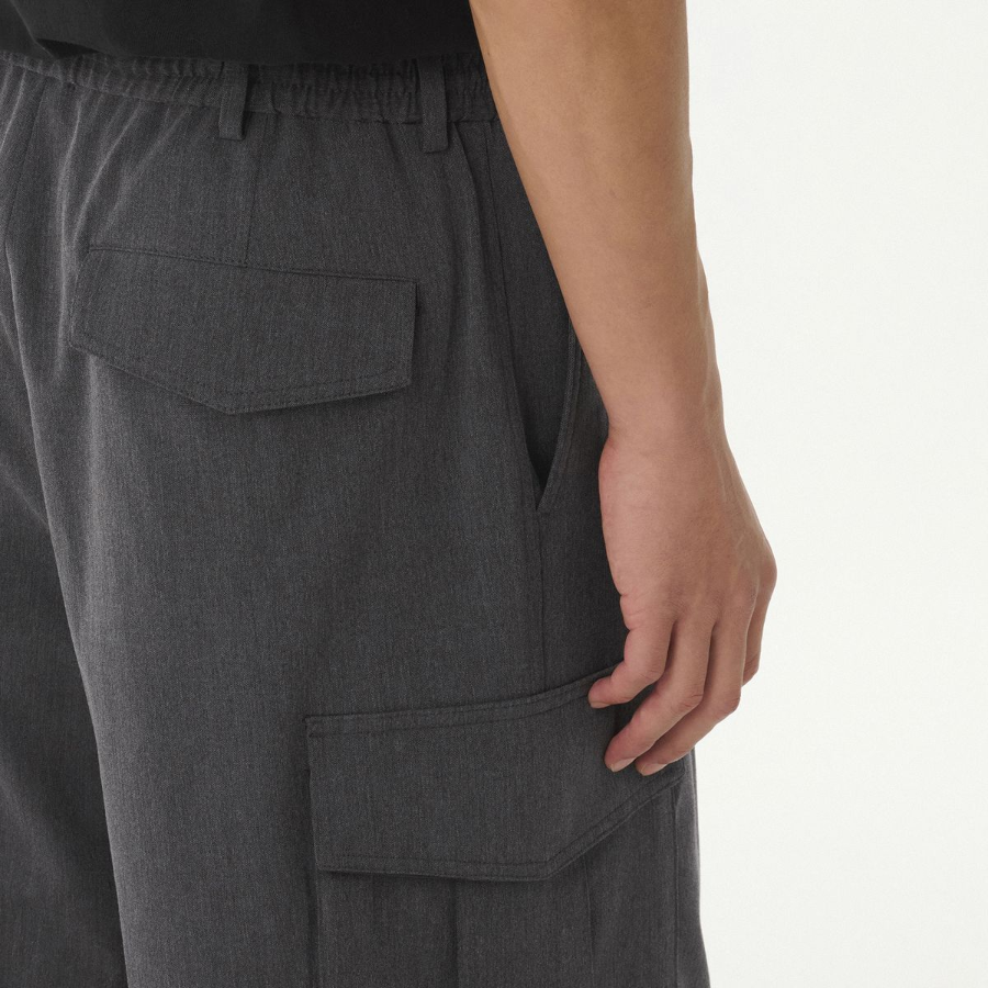 Parachute Banding Cargo Slacks [Medium Grey]