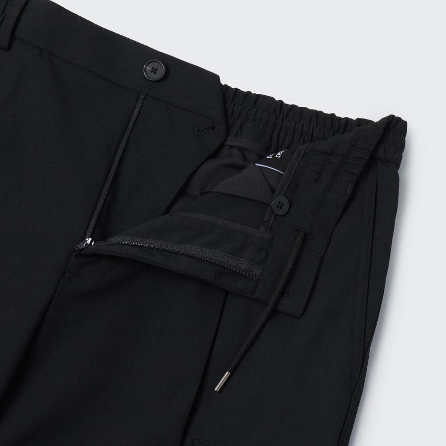 Parachute Banding Cargo Slacks [Black]