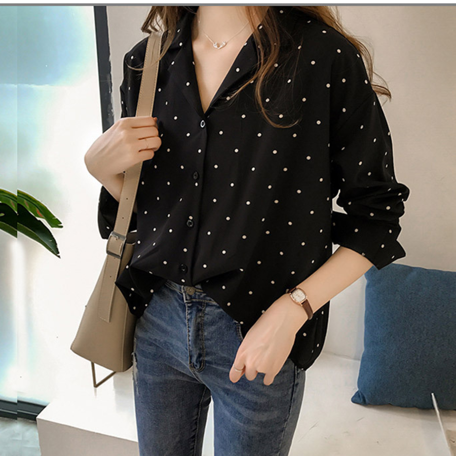 Earing – блузка Ribbon Chiffon Lace Blouse